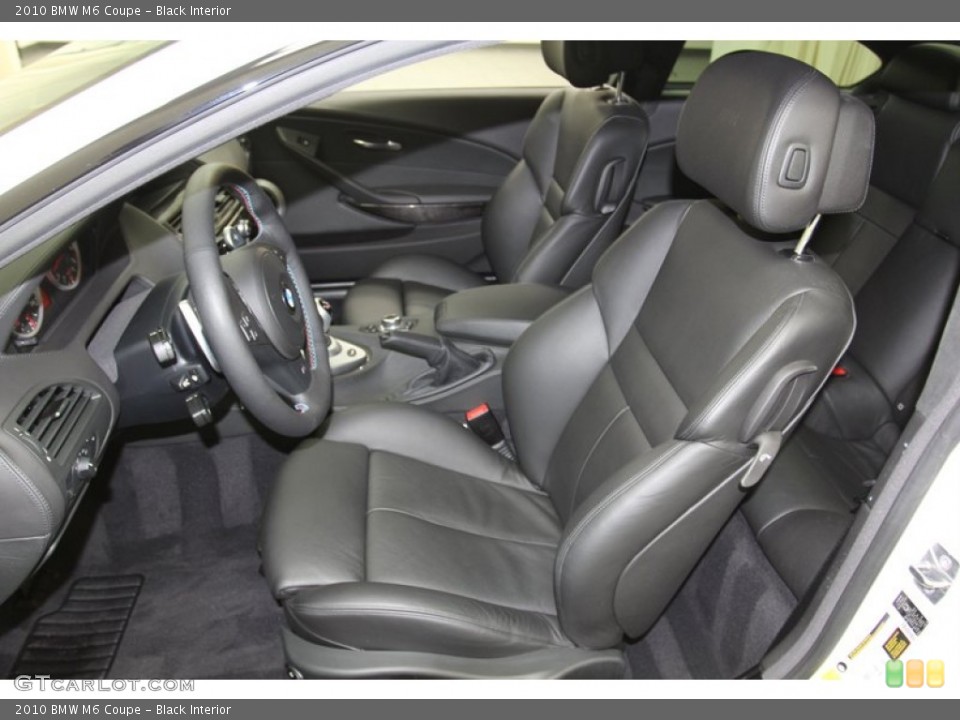 Black Interior Front Seat for the 2010 BMW M6 Coupe #78860762