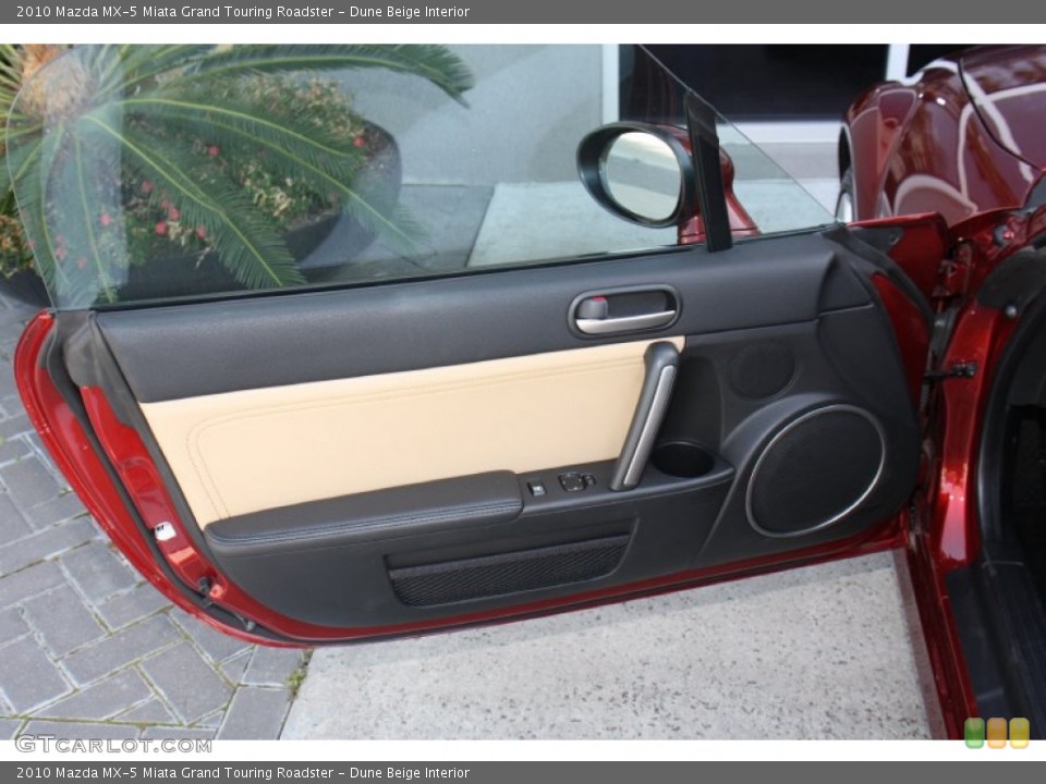 Dune Beige Interior Door Panel for the 2010 Mazda MX-5 Miata Grand Touring Roadster #78861239