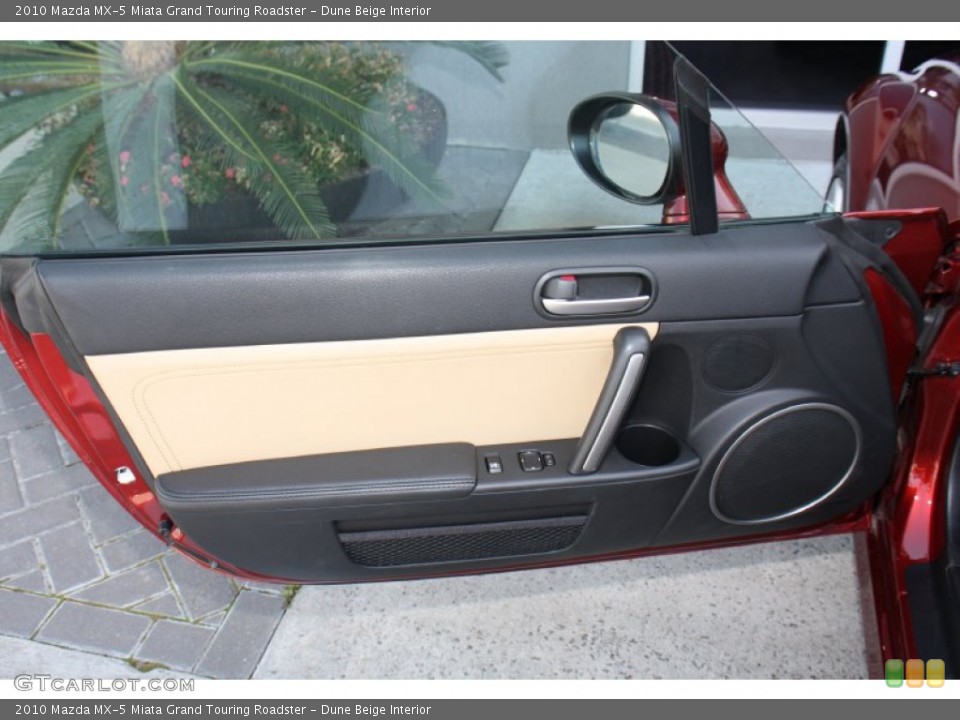 Dune Beige Interior Door Panel for the 2010 Mazda MX-5 Miata Grand Touring Roadster #78861256