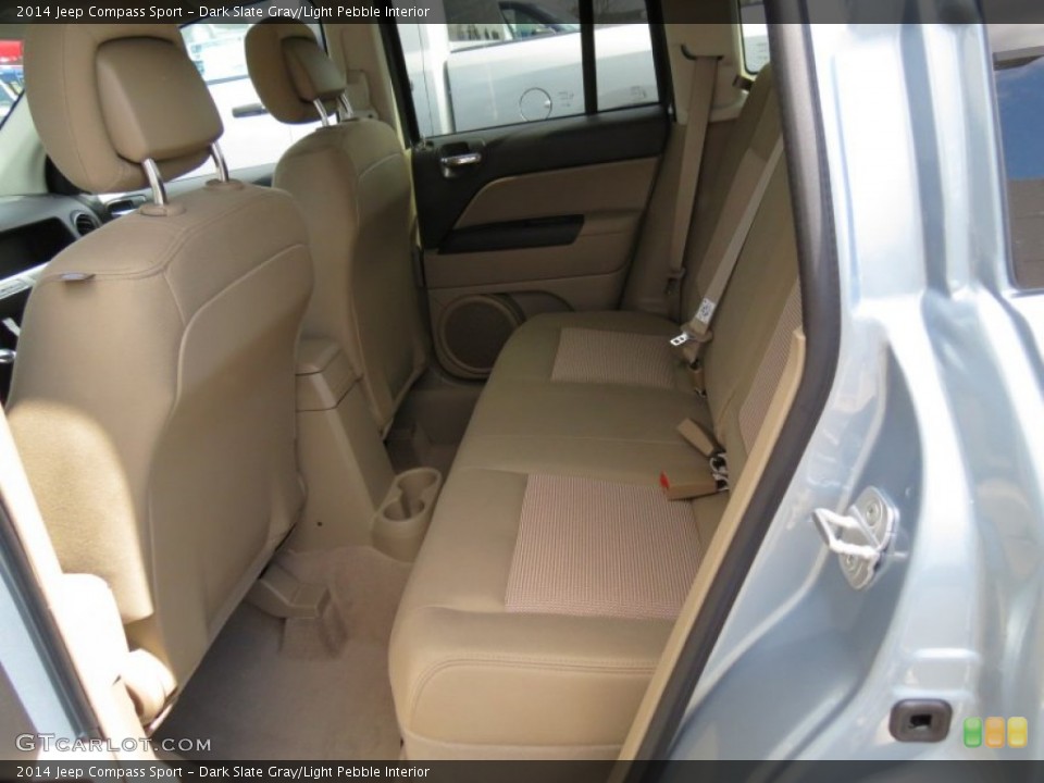 Dark Slate Gray/Light Pebble Interior Rear Seat for the 2014 Jeep Compass Sport #78861304