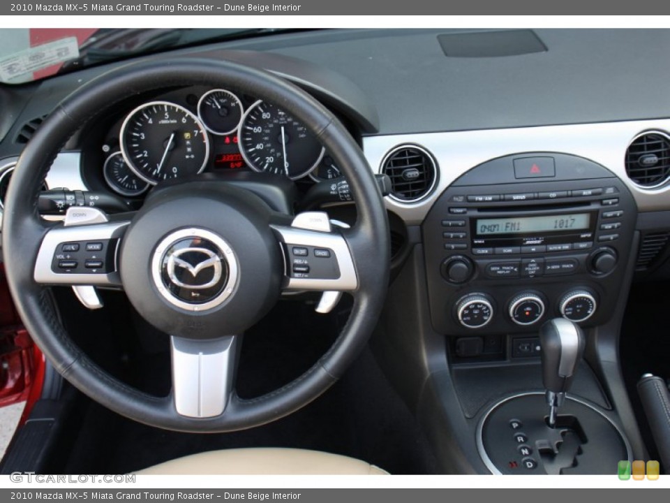 Dune Beige Interior Dashboard for the 2010 Mazda MX-5 Miata Grand Touring Roadster #78861370