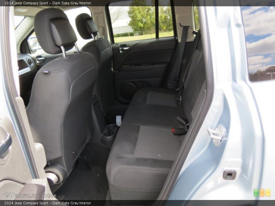 Dark Slate Gray Interior Rear Seat for the 2014 Jeep Compass Sport #78861718
