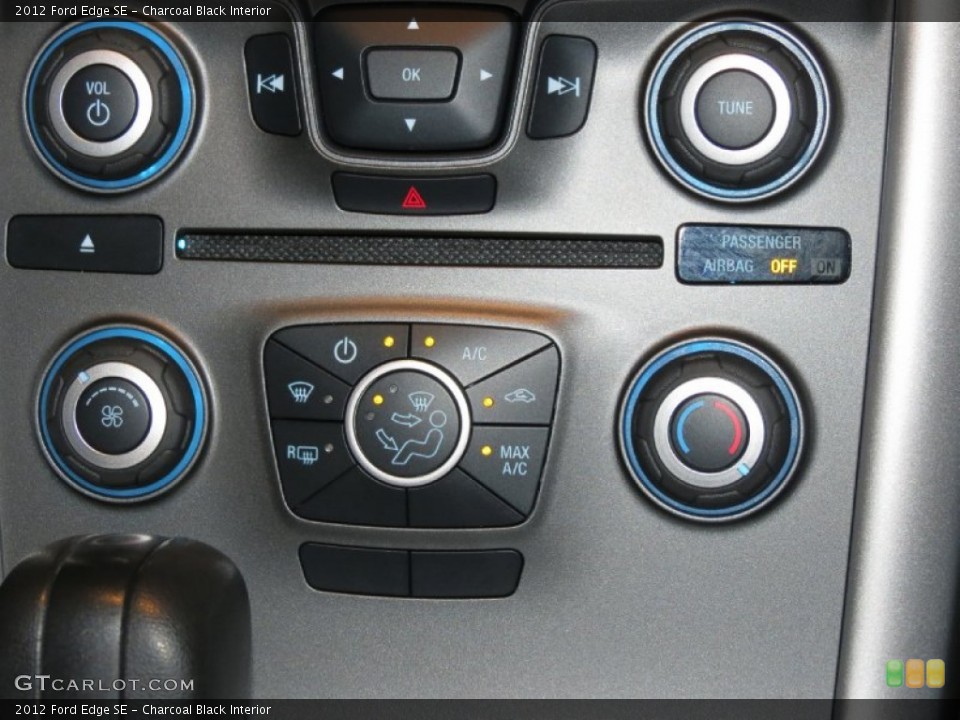 Charcoal Black Interior Controls for the 2012 Ford Edge SE #78861775