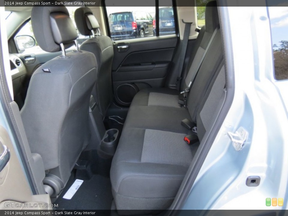 Dark Slate Gray Interior Rear Seat for the 2014 Jeep Compass Sport #78862366