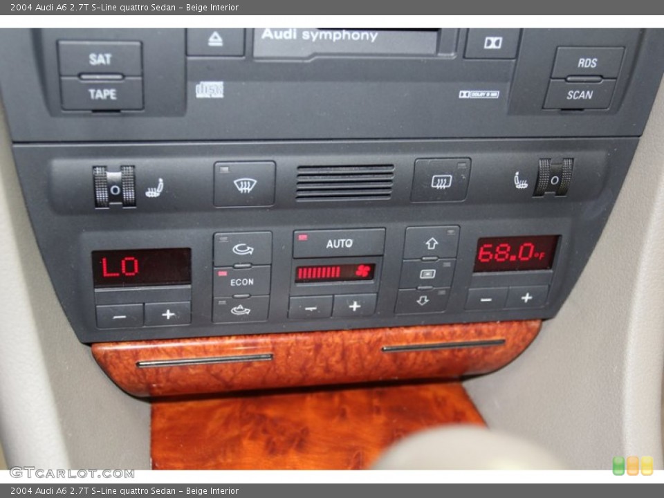 Beige Interior Controls for the 2004 Audi A6 2.7T S-Line quattro Sedan #78862569