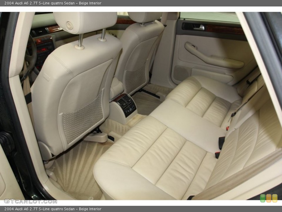 Beige Interior Rear Seat for the 2004 Audi A6 2.7T S-Line quattro Sedan #78862636
