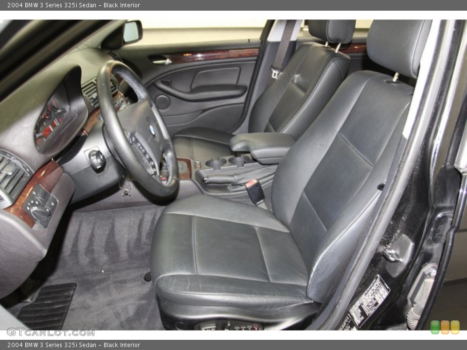Black Interior Front Seat for the 2004 BMW 3 Series 325i Sedan #78862966