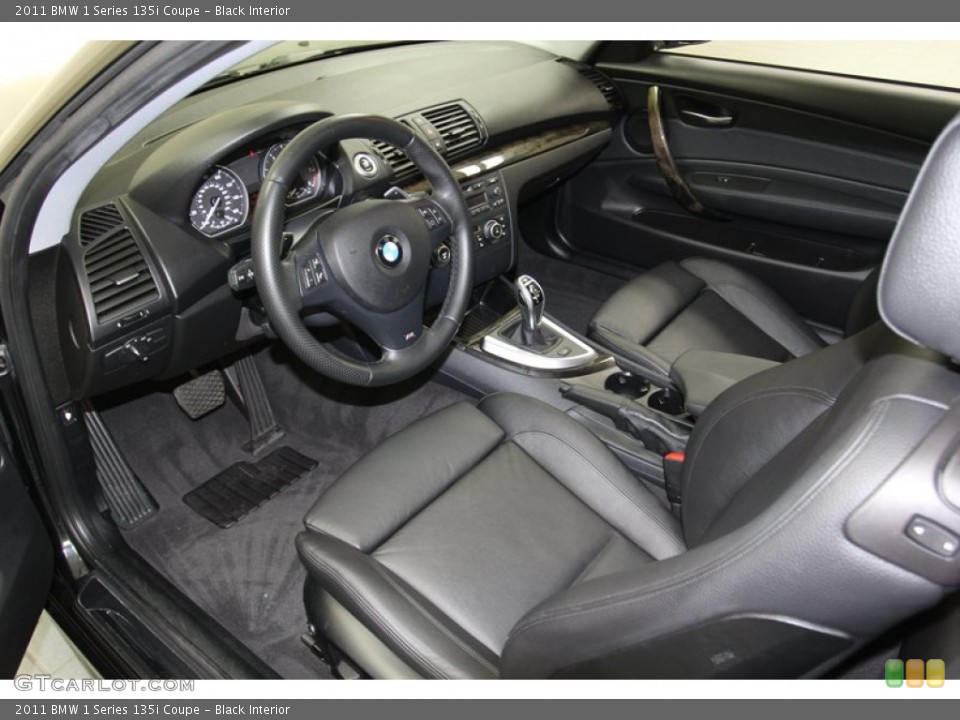 Black Interior Prime Interior for the 2011 BMW 1 Series 135i Coupe #78863812