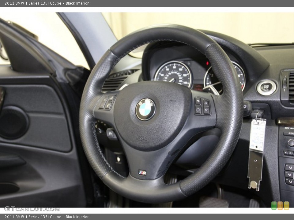 Black Interior Steering Wheel for the 2011 BMW 1 Series 135i Coupe #78864066