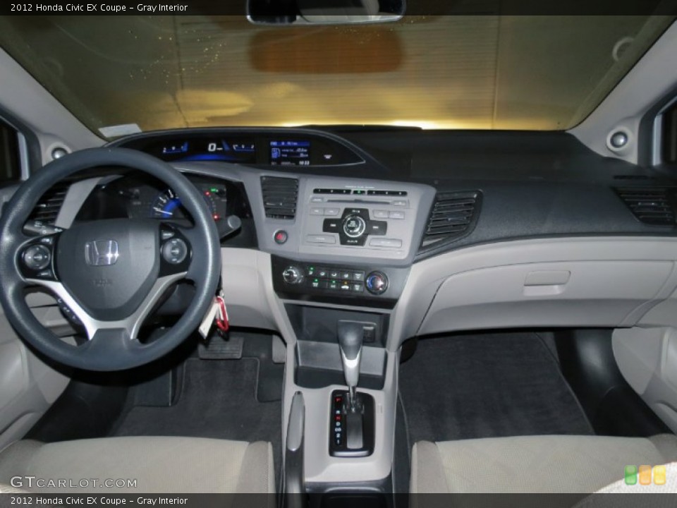 Gray Interior Dashboard for the 2012 Honda Civic EX Coupe #78864322