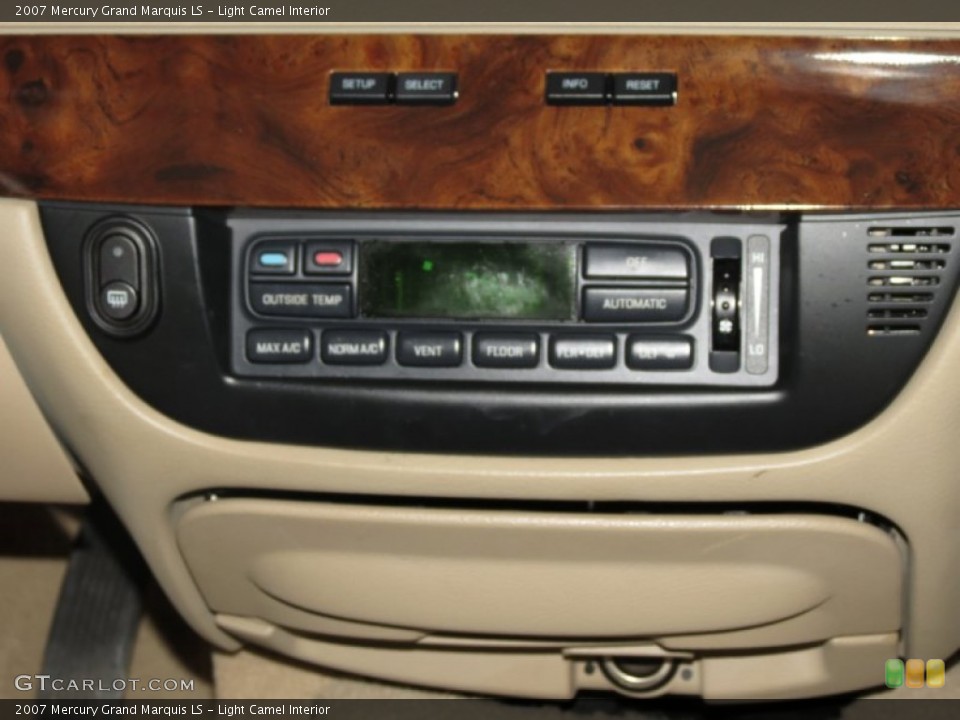 Light Camel Interior Controls for the 2007 Mercury Grand Marquis LS #78865585