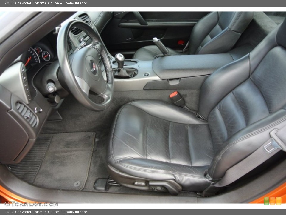 Ebony Interior Photo for the 2007 Chevrolet Corvette Coupe #78866235