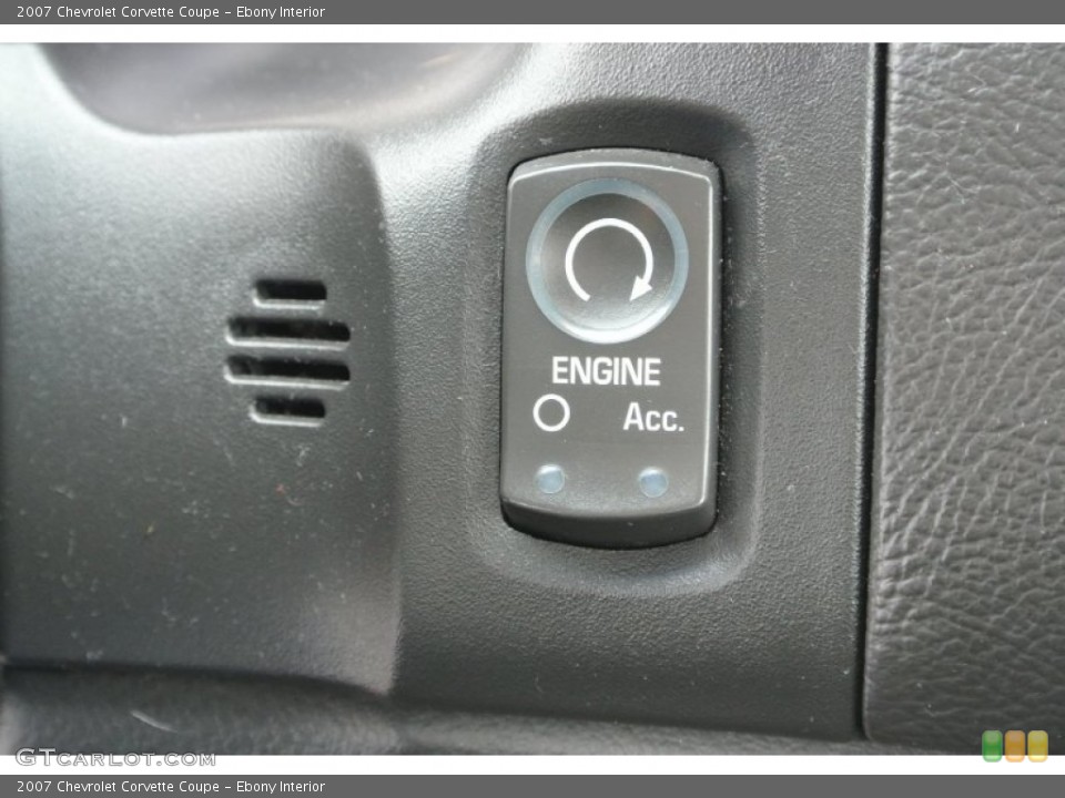 Ebony Interior Controls for the 2007 Chevrolet Corvette Coupe #78866332