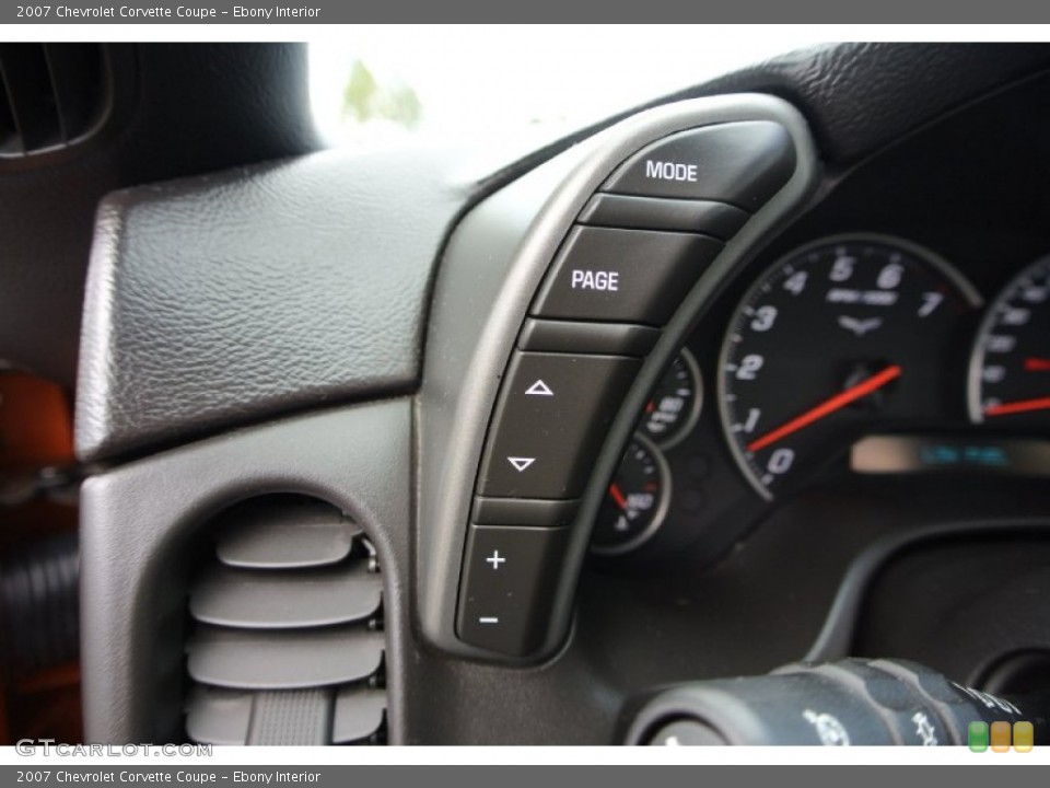 Ebony Interior Controls for the 2007 Chevrolet Corvette Coupe #78866368