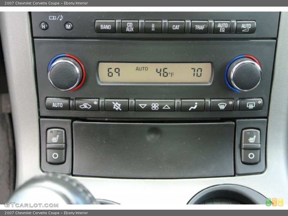 Ebony Interior Controls for the 2007 Chevrolet Corvette Coupe #78866425