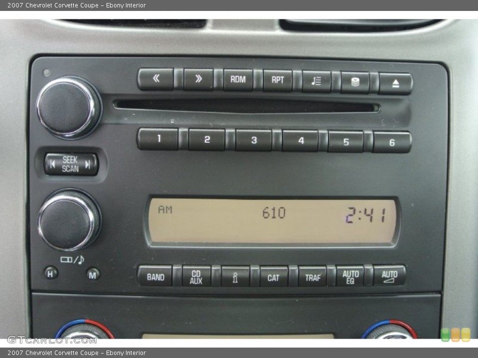 Ebony Interior Audio System for the 2007 Chevrolet Corvette Coupe #78866441