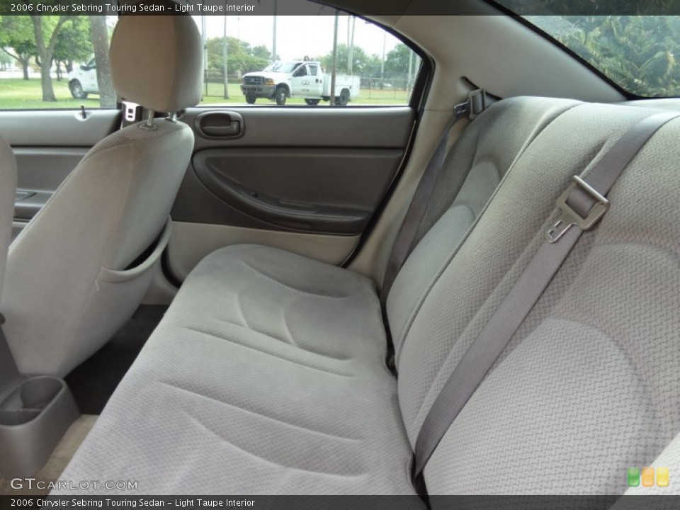 Light Taupe Interior Rear Seat for the 2006 Chrysler Sebring Touring Sedan #78867955