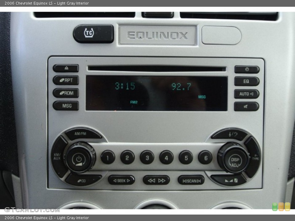 Light Gray Interior Audio System for the 2006 Chevrolet Equinox LS #78867996