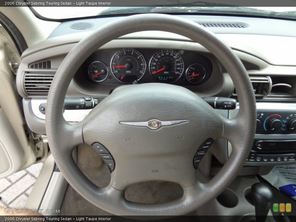 Light Taupe Interior Steering Wheel for the 2006 Chrysler Sebring Touring Sedan #78868111