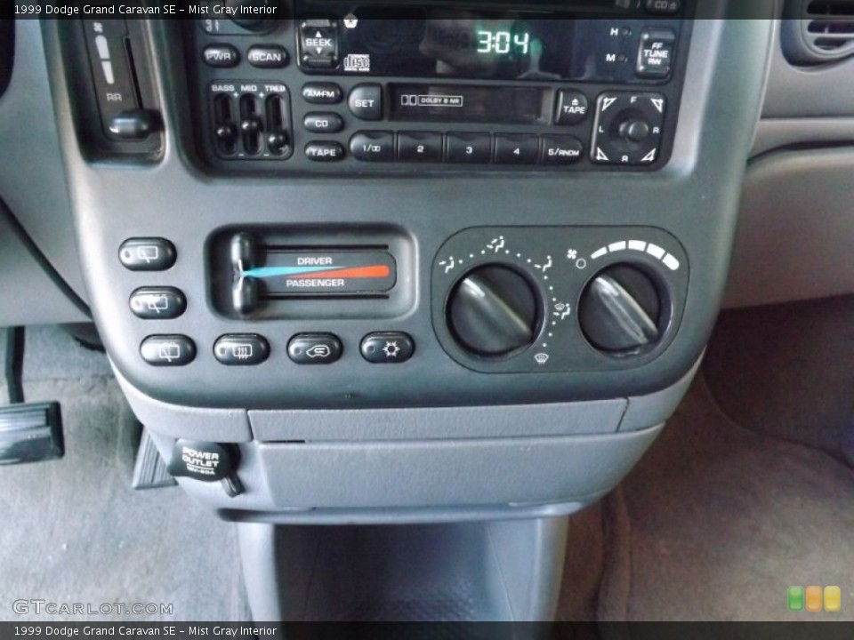 Mist Gray Interior Controls for the 1999 Dodge Grand Caravan SE #78868265