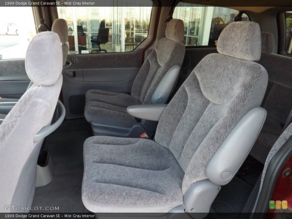 Mist Gray Interior Rear Seat for the 1999 Dodge Grand Caravan SE #78868330