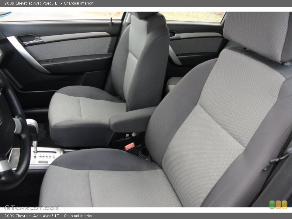 Charcoal Interior Front Seat for the 2009 Chevrolet Aveo Aveo5 LT #78868621