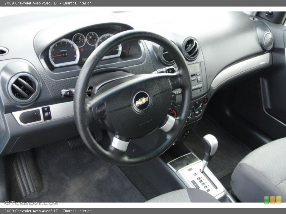 Charcoal Interior Dashboard for the 2009 Chevrolet Aveo Aveo5 LT #78868915