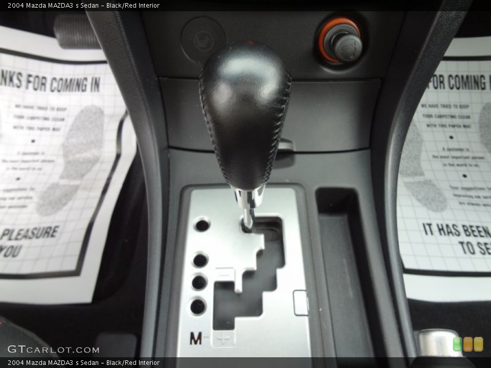Black/Red Interior Transmission for the 2004 Mazda MAZDA3 s Sedan #78870238