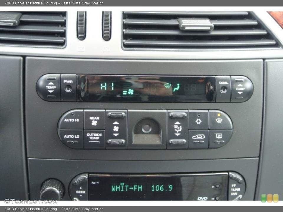 Pastel Slate Gray Interior Controls for the 2008 Chrysler Pacifica Touring #78870671