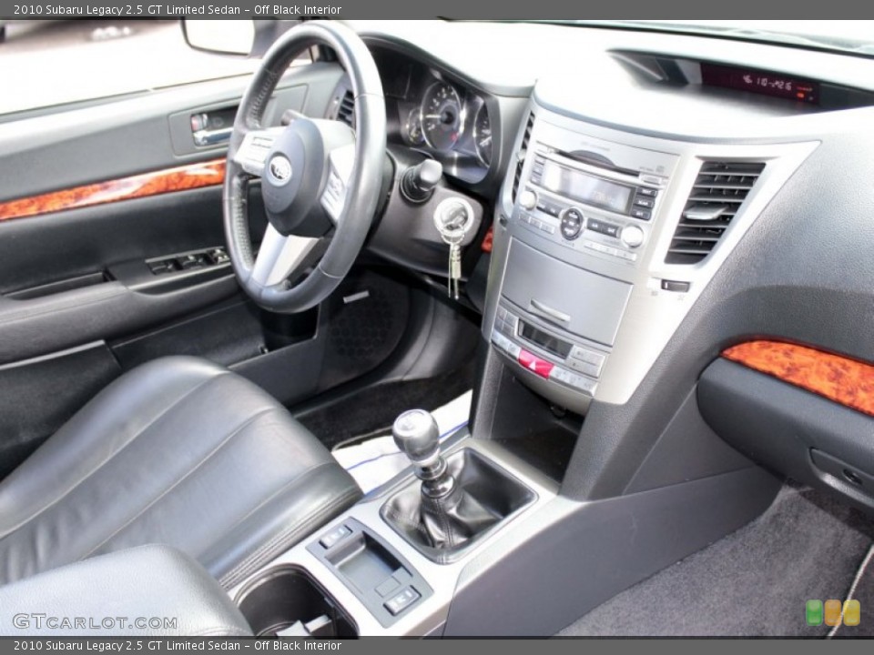 Off Black Interior Dashboard for the 2010 Subaru Legacy 2.5 GT Limited Sedan #78871522