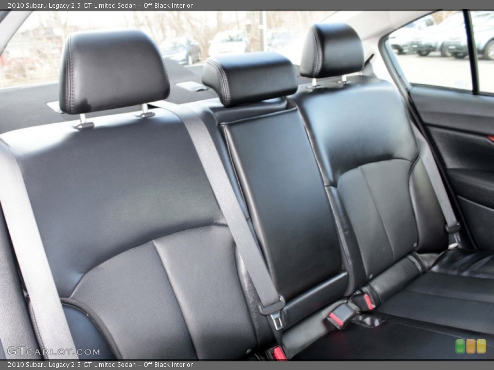 Off Black Interior Rear Seat for the 2010 Subaru Legacy 2.5 GT Limited Sedan #78871642