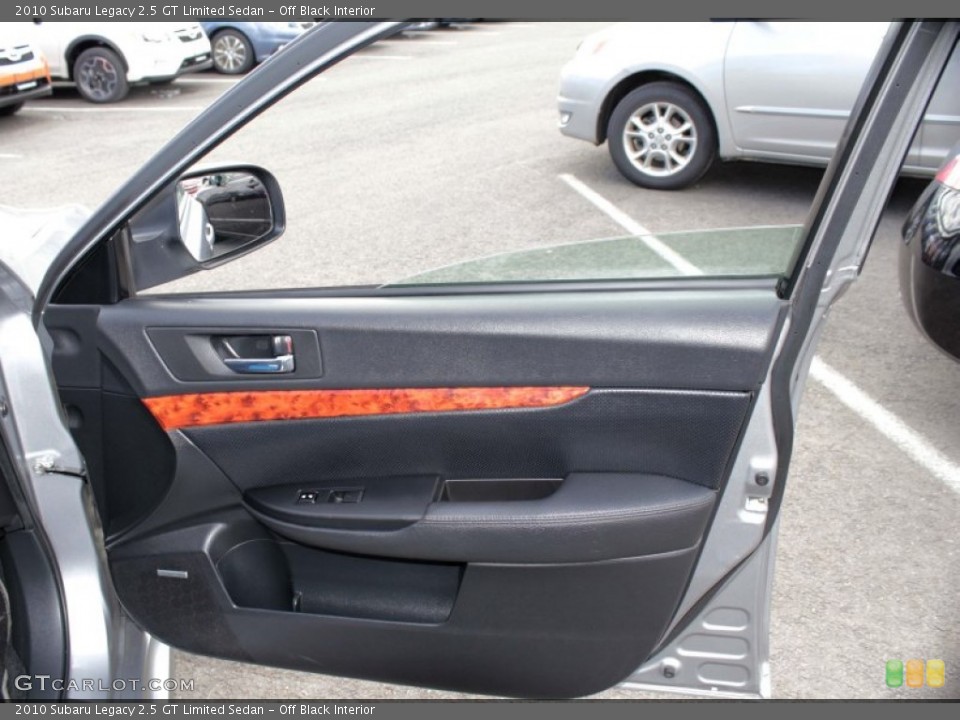 Off Black Interior Door Panel for the 2010 Subaru Legacy 2.5 GT Limited Sedan #78871747