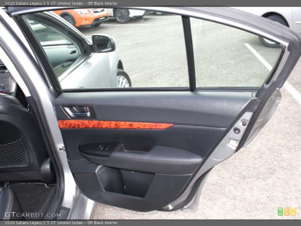 Off Black Interior Door Panel for the 2010 Subaru Legacy 2.5 GT Limited Sedan #78871759