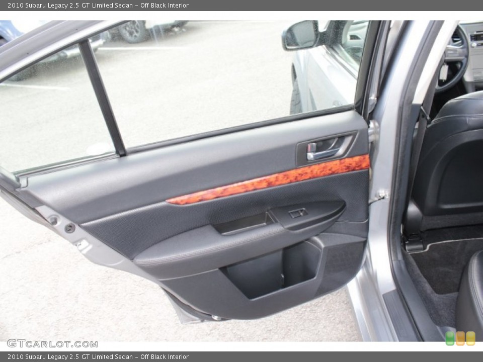 Off Black Interior Door Panel for the 2010 Subaru Legacy 2.5 GT Limited Sedan #78871768