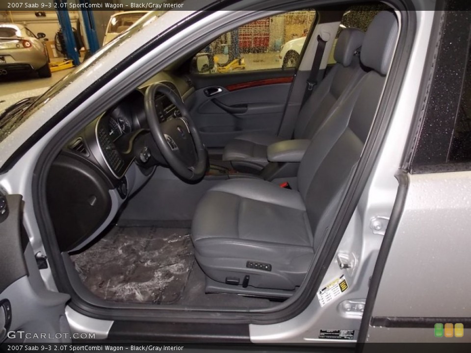 Black/Gray Interior Photo for the 2007 Saab 9-3 2.0T SportCombi Wagon #78873174