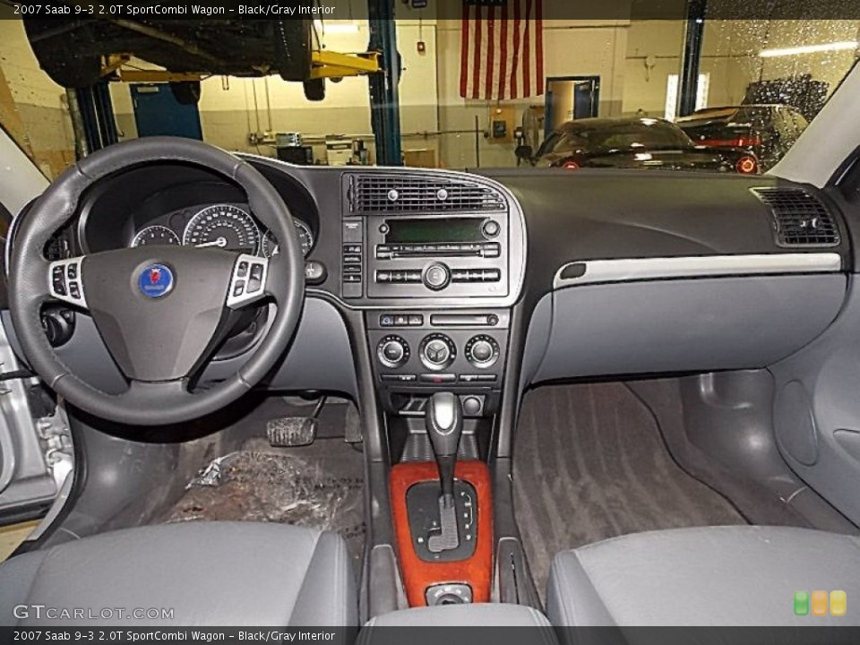 Black/Gray Interior Dashboard for the 2007 Saab 9-3 2.0T SportCombi Wagon #78873199