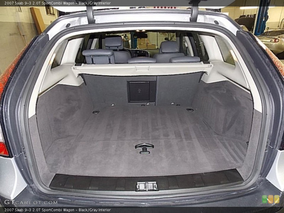 Black/Gray Interior Trunk for the 2007 Saab 9-3 2.0T SportCombi Wagon #78873301