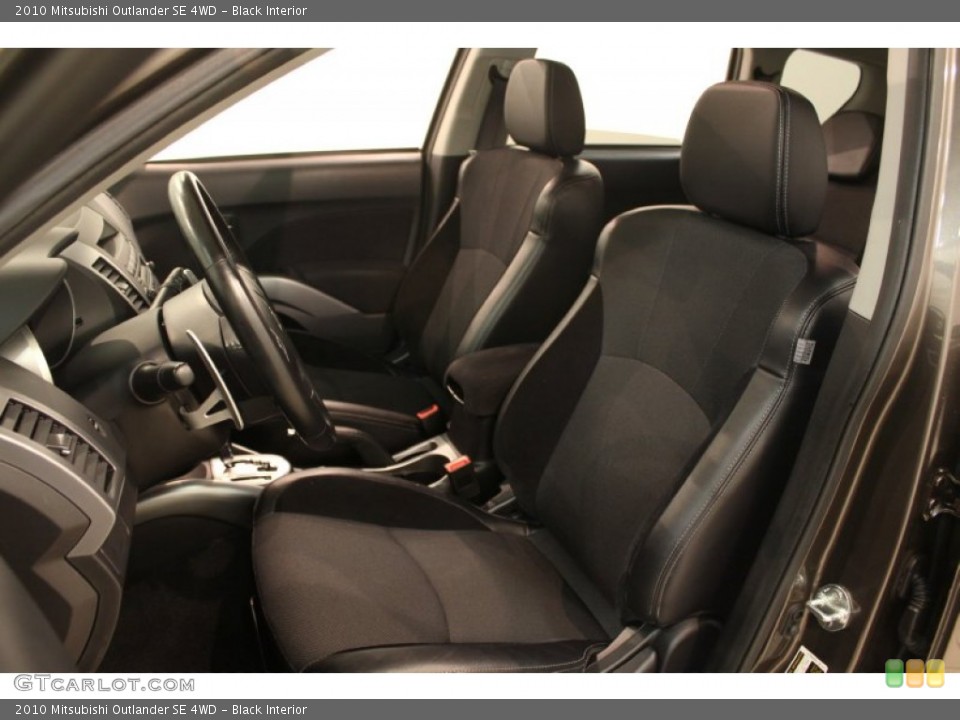 Black 2010 Mitsubishi Outlander Interiors