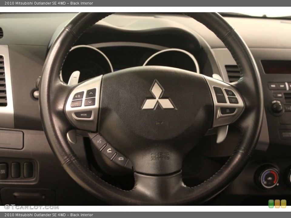Black Interior Steering Wheel for the 2010 Mitsubishi Outlander SE 4WD #78876268