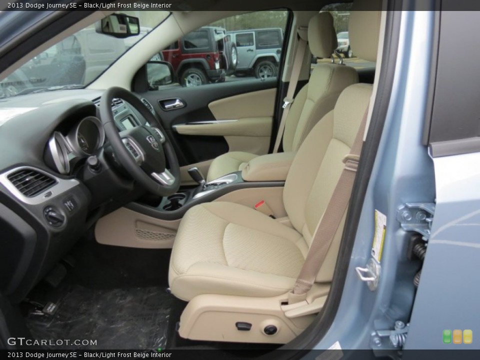 Black/Light Frost Beige Interior Photo for the 2013 Dodge Journey SE #78881146