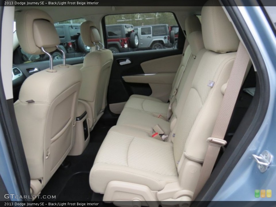 Black/Light Frost Beige Interior Rear Seat for the 2013 Dodge Journey SE #78881181