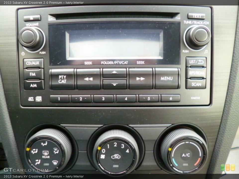 Ivory Interior Controls for the 2013 Subaru XV Crosstrek 2.0 Premium #78882772
