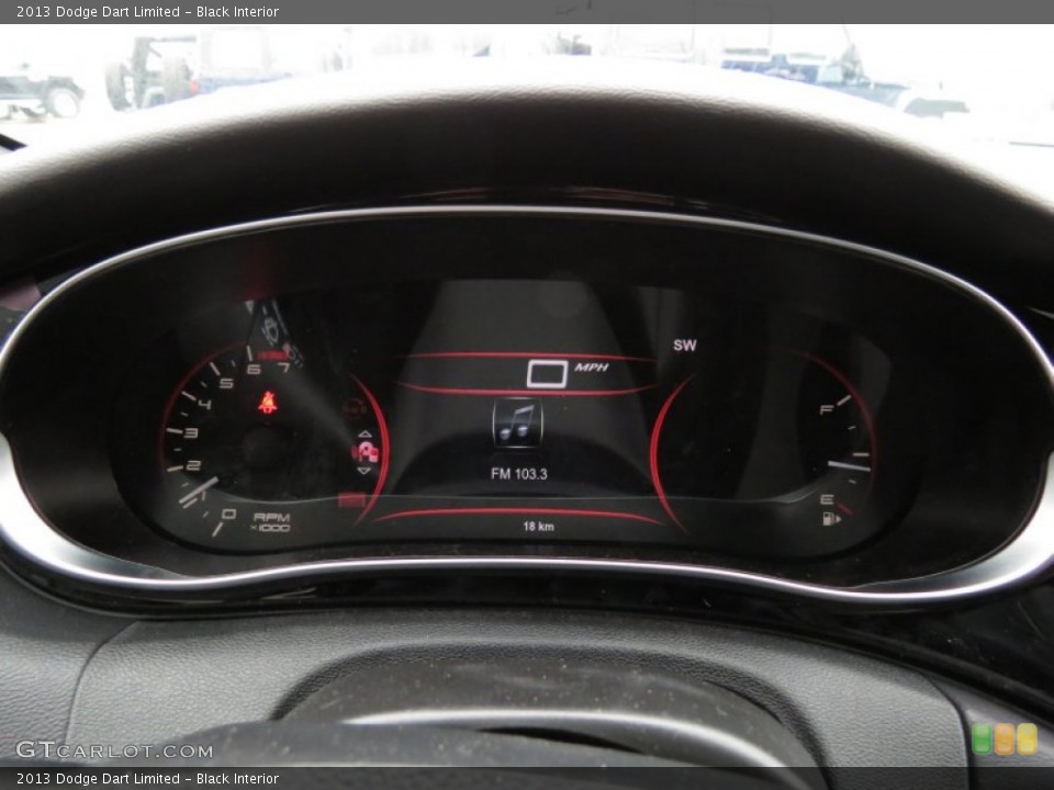 Black Interior Gauges for the 2013 Dodge Dart Limited #78882813