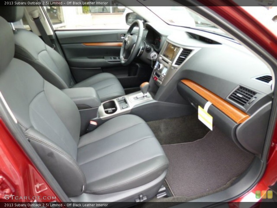 Off Black Leather Interior Photo for the 2013 Subaru Outback 2.5i Limited #78883728