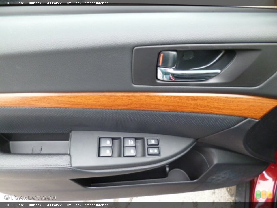 Off Black Leather Interior Door Panel for the 2013 Subaru Outback 2.5i Limited #78883859