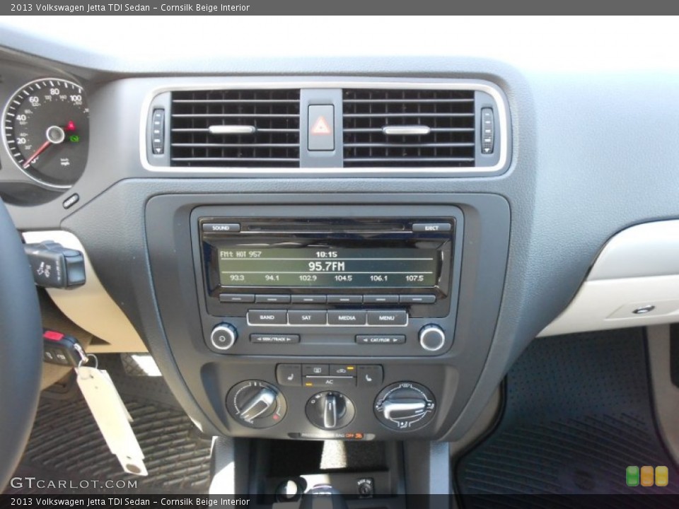 Cornsilk Beige Interior Controls for the 2013 Volkswagen Jetta TDI Sedan #78884380