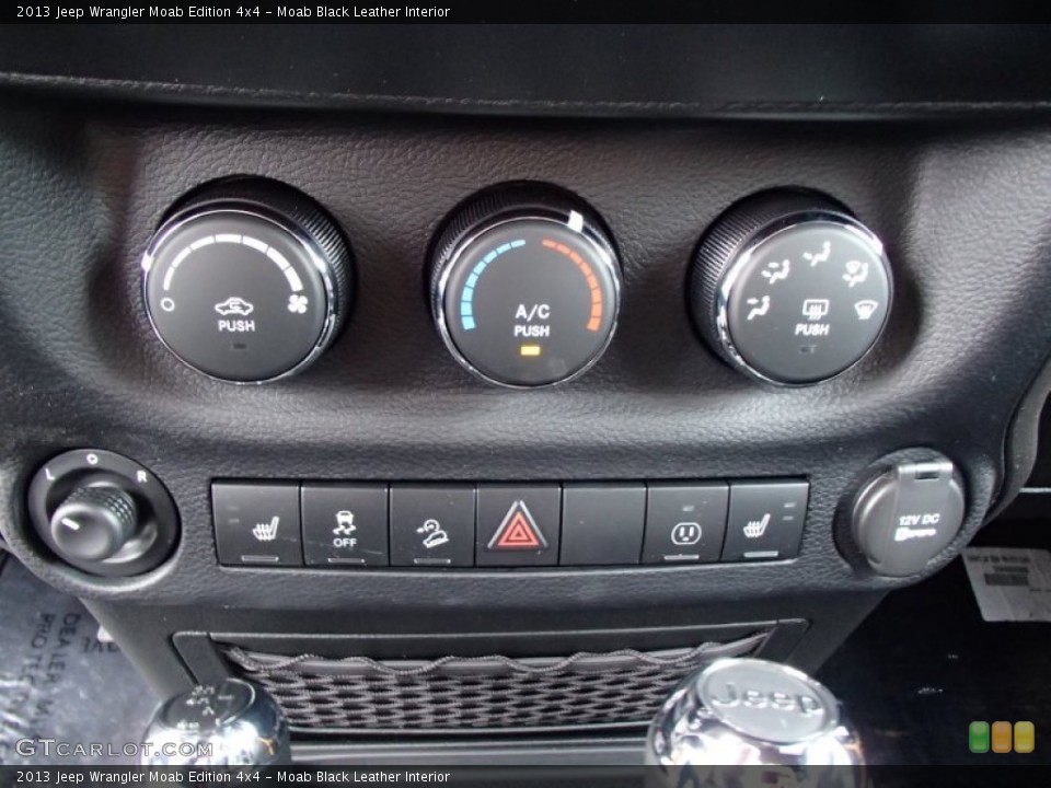 Moab Black Leather Interior Controls for the 2013 Jeep Wrangler Moab Edition 4x4 #78884678
