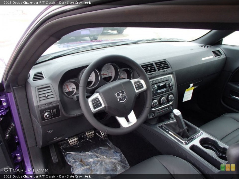 Dark Slate Gray Interior Dashboard for the 2013 Dodge Challenger R/T Classic #78885765