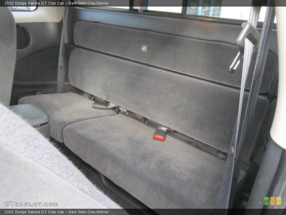 Dark Slate Gray Interior Rear Seat for the 2002 Dodge Dakota SLT Club Cab #78885770