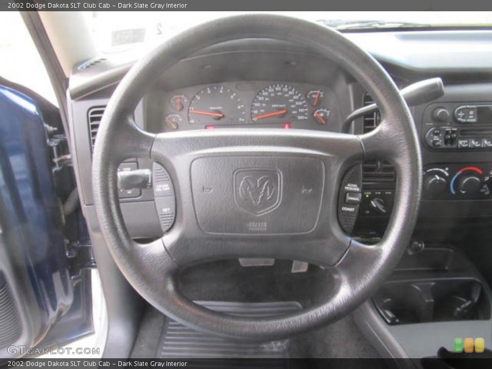 Dark Slate Gray Interior Steering Wheel for the 2002 Dodge Dakota SLT Club Cab #78885804